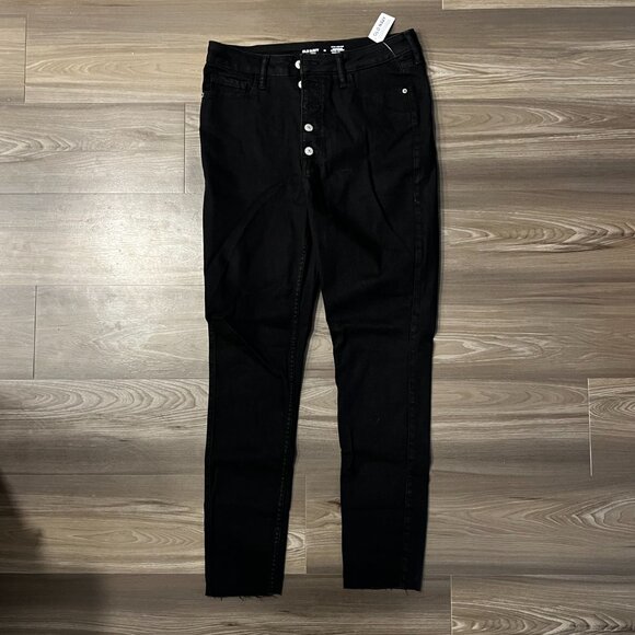 Old Navy High-Waisted Button-Fly Rockstar Super-Skinny Cut-Off Jeans Women's 12 - Picture 3 of 5